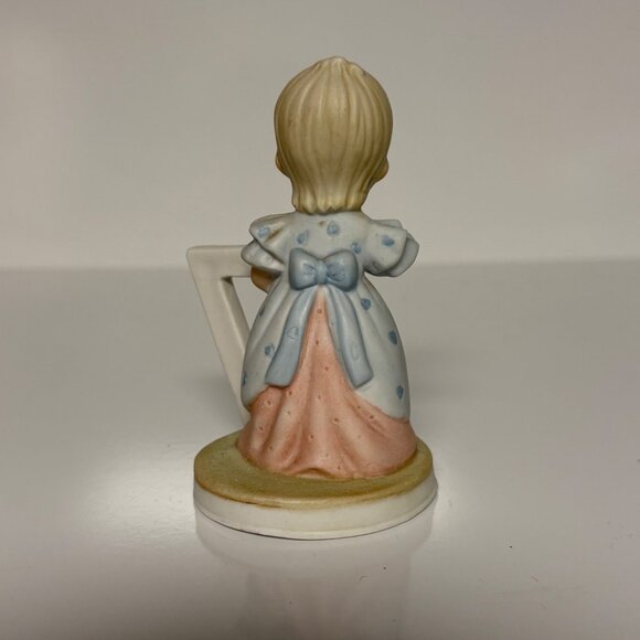 Lefton Christopher Collection Birthday Girl #7 Blonde 1982 Porcelain #03448 - Picture 4 of 7